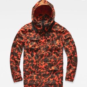 Raw hooded jacket